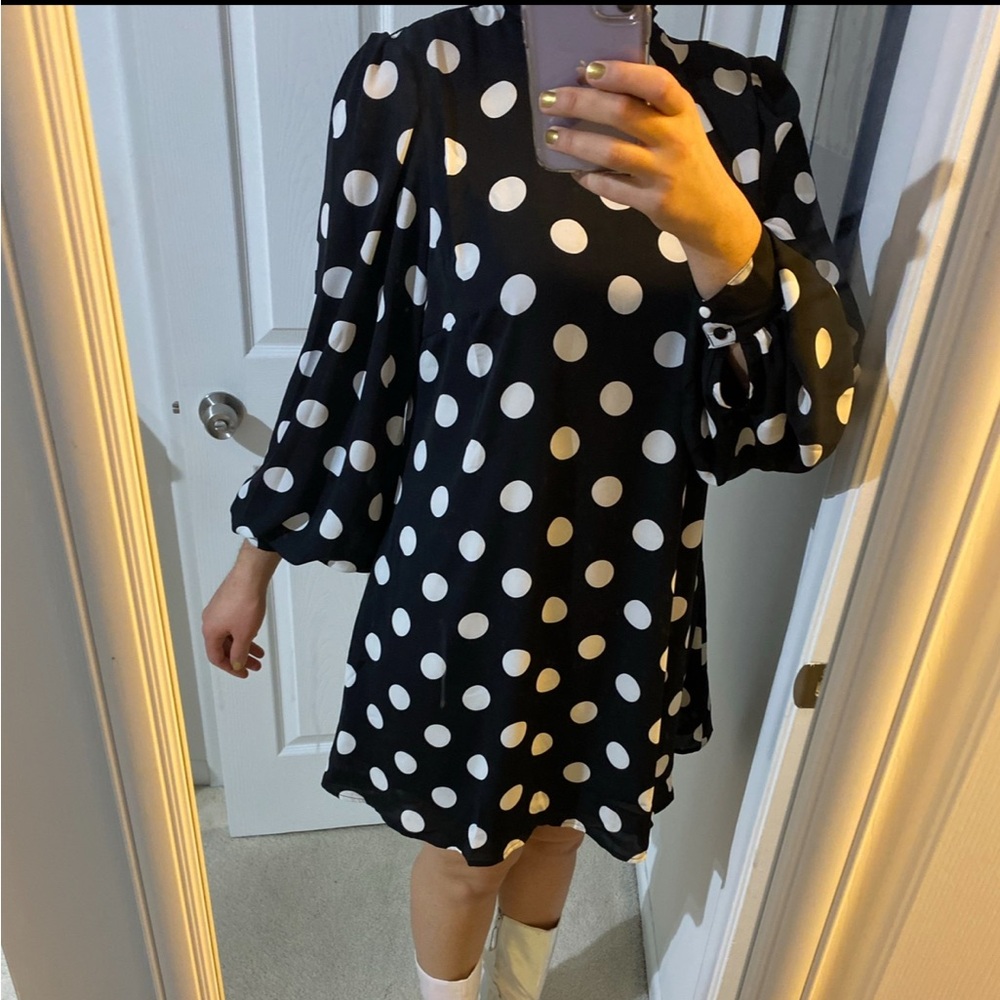 Unique Vintage Large Polka Dot Dress